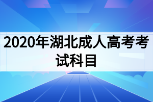 2020年湖北成人高考考试科目 2020年湖北成人高考考试科目