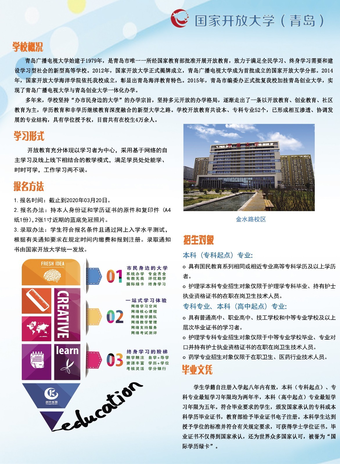 青岛国家开放大学开放教育介绍