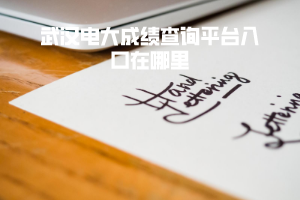 武汉电大成绩查询平台入口在哪里