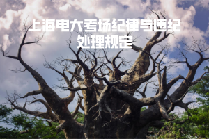 上海电大考场纪律与违纪处理规定 上海电大考场纪律与违纪处理规定