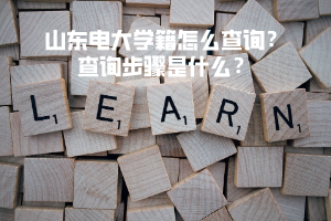山东电大学籍怎么查询？查询步骤是什么？