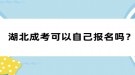 湖北成考可以自己报名吗？