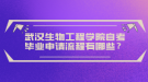 武汉生物工程学院自考毕业申请流程有哪些？