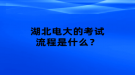 湖北电大的考试流程是什么？