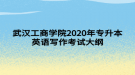 武汉工商学院2020年专升本英语写作考试大纲