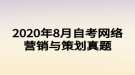 2020年8月自考网络营销与策划真题