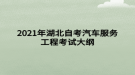 2021年湖北自考汽车服务工程考试大纲