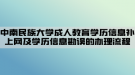 中南民族大学成人教育学历信息补上网及学历信息勘误的办理流程