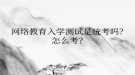 网络教育入学测试是统考吗？怎么考？