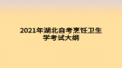 2021年湖北自考烹饪卫生学考试大纲