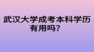 武汉大学成考本科学历有用吗？