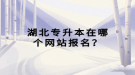 湖北专升本在哪个网站报名？