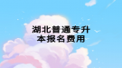 湖北普通专升本报名费用