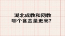 湖北成教和网教哪个含金量更高？