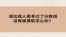 湖北成人高考过了分数线没有被录取怎么办？