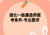 湖北一级建造师报考条件-专业要求