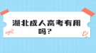 湖北成人高考有用吗？