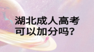 湖北成人高考可以加分吗？