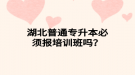湖北普通专升本必须报培训班吗？
