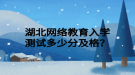 湖北网络教育入学测试多少分及格？