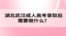 湖北武汉成人高考录取后需要做什么？