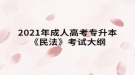 2021年成人高考专升本《民法》考试大纲（预测版）