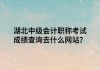 湖北中级会计职称考试成绩查询去什么网站？