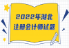 2022年湖北注册会计师试题一