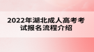 2022年湖北成人高考考试报名流程介绍