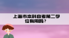 上海市本科自考第二学位有用吗？