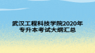 武汉工程科技学院2020年专升本考试大纲汇总