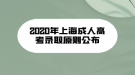2020年上海成人高考录取原则公布