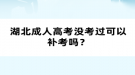 湖北成人高考没考过可以补考吗？