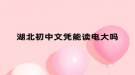 湖北初中文凭能读电大吗