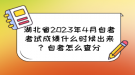 湖北省2023年4月自考考试成绩什么时候出来？自考怎么查分？