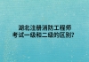 湖北注册消防工程师考试一级和二级的区别？