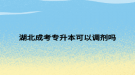 湖北成考专升本可以调剂吗