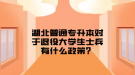 湖北普通专升本对于退役大学生士兵有什么政策？