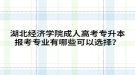 湖北经济学院成人高考专升本报考专业有哪些可以选择？