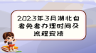 2023年3月湖北自考免考办理时间及流程安排