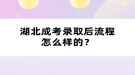 湖北成考录取后流程怎么样的？