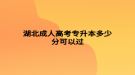 湖北成人高考专升本多少分可以过