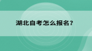 湖北自考怎么报名？
