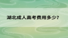 湖北成人高考费用多少？