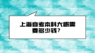 上海自考本科大概需要多少钱？
