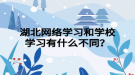 湖北网络学习和学校学习有什么不同？
