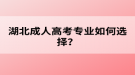 湖北成人高考专业如何选择？