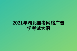 2021年湖北自考网络广告学考试大纲