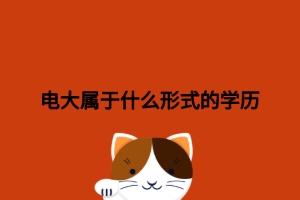 电大属于什么形式的学历