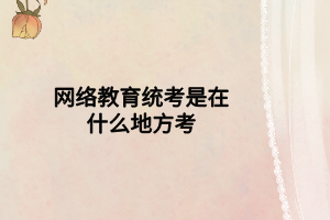 网络教育统考是在什么地方考 网络教育统考是在什么地方考